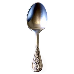 Teaspoon With Floral Embossment Png Ulm PNG Image