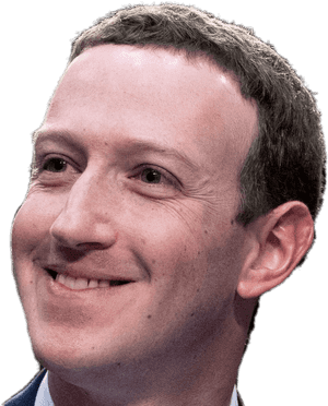 Celebrities - Mark Zuckerberg Smile Meme PNG image with transparent background