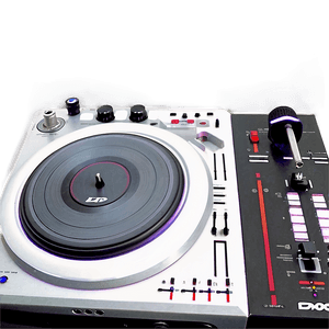 Techno Turntable Setup PNG 06242024 PNG with transparent background