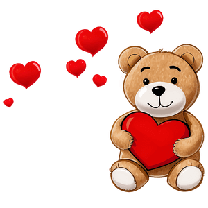 Teddy Bear with Heart PNG 05212024 PNG image with transparent background