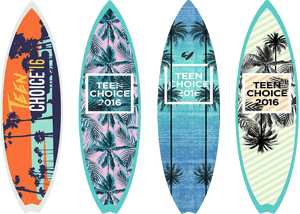 Surfboard Transparent Image - Teen Choice Awards Surfboard, HD Png Download PNG