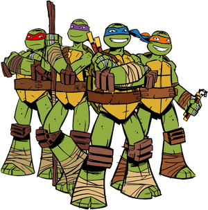Teenage Mutant Ninja Turtles 2012 Clip Art Cliparts - Raphael Leonardo Michelangelo Raphael Ninja Turtles, HD Png Download PNG image with transparent background