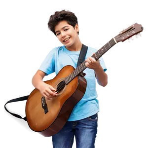 Teenager Playing Guitar Png Ibw44 PNG Image