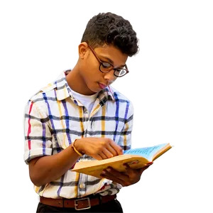 Teenager Reading Book Png Gop82 PNG Image