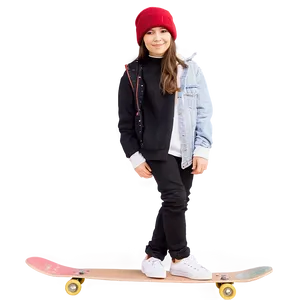 Teenager With Skateboard Png 06122024 PNG Image