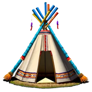 Teepee With Dream Catchers Png Lhu84 PNG Image