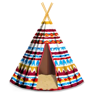 Teepee With Native Patterns Png 19 PNG Image