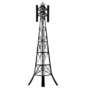 Telecommunication Tower Silhouette PNG omg PNG