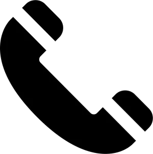 Telephone Icon Silhouette PNG Image