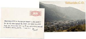 Telluride Colorado Postcard View PNG image with transparent background