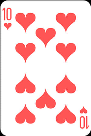 Ten_of_ Hearts_ Playing_ Card PNG image with transparent background