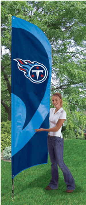 Tennessee Titans Nfl Applique & Embroidered 102' X - Texas Tech Tall Feather Flag PNG image with transparent background