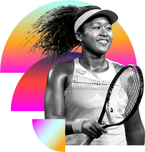 Photo Illustration Of Naomi Osaka In Black And White - Naomi Osaka Black And White Png, Transparent Png PNG image with transparent background