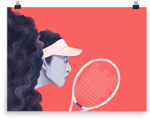 Osaka Print - Naomi Osaka PNG image with transparent background