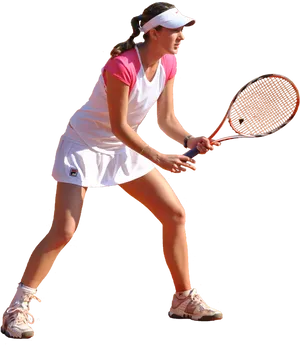 Tennis Player Ready Position PNG Image