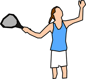 Tennis Player, Woman, Serve, Racket, Player, Female - Girl Tennis Player Clipart Png, Transparent Png PNG image with transparent background