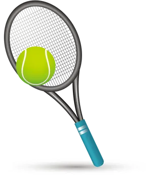 Tennis Racketand Ball PNG Image