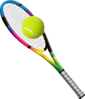 Tennis Racket And Ball Transparent Png Clip Art Image - Tennis Racket With Ball Png, Png Download PNG image with transparent background