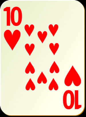 Ten_of_ Hearts_ Playing_ Card PNG image with transparent background