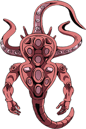 Tentacled Alien Creature Illustration PNG image with transparent background