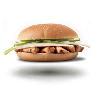 Teriyaki Chicken Sandwich Flavor Png Twr61 PNG Image