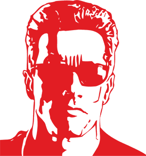 Terminator Black And White, HD Png Download PNG image with transparent background