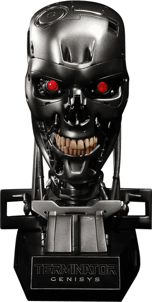 Terminator Endoskeleton Bust Genisys 1 1, HD Png Download PNG image with transparent background