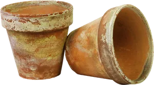 Terracotta Plant Pots PNG Image