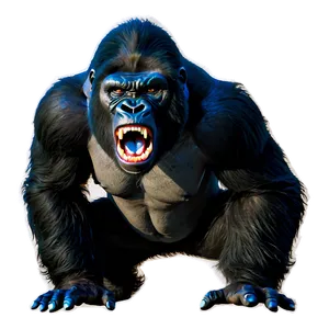 Terrifying Angry Gorilla Png 06252024 PNG Image