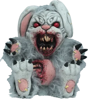 Terrifying Rabbit Creature PNG Image