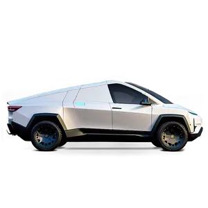 Tesla Cybertruck On Road Png 06122024 PNG Image