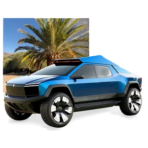 Tesla Cybertruck On Road Png Ntv66 PNG Image