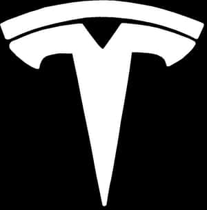 Tesla Logo Blackand White PNG