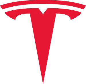 Tesla Logo Redand Black PNG Image