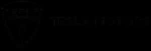 Tesla Logoand Text Black Background PNG