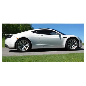 Tesla Roadster In A Scenic Landscape Png Xml PNG Image