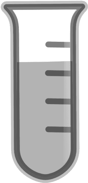 Lab Icon Test Tube 2 Black White Line Art Coloring - Tube Black And White PNG image with transparent background