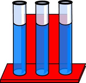 Tubes In Red Stand - 3 Test Tubes With Water, HD Png Download PNG image with transparent background