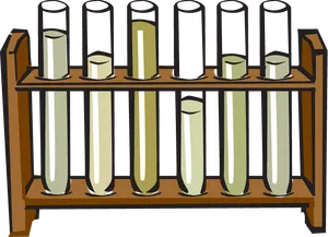 Test Tubesin Rack Illustration PNG Image