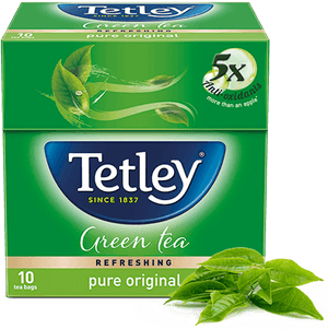 Natural Green Tea 10s Regular - Tetley Green Tea Honey And Lemon, HD Png Download PNG with transparent background