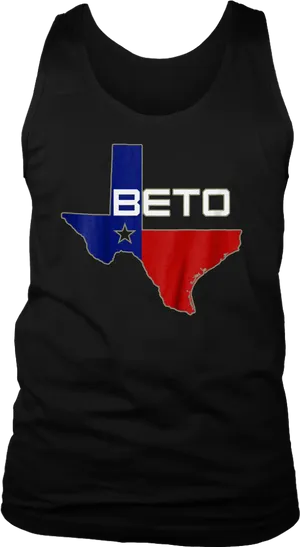 Texas Beto Flag Tank Top PNG Image