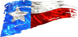 Tattered Texas Flag Metal Art, HD Png Download PNG image with transparent background