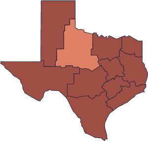 Texas Heat Map PNG image with transparent background
