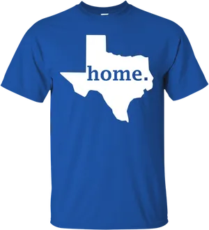 Texas Home Outline T Shirt Design PNG Image