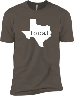 Texas Local T Shirt Design PNG Image