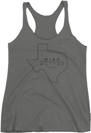 Texas Mind Matter Tank Top PNG Image