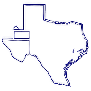 Texas Outline Map PNG 05252024 PNG