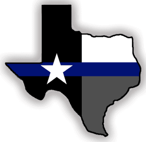 Image Result For Thin Blue Line Sticker Texas, HD Png Download PNG