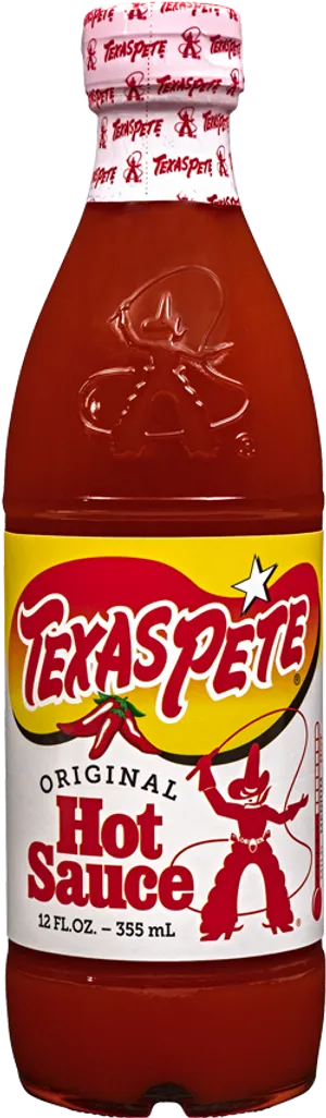 Texas Pete Hot Sauce Bottle PNG Image