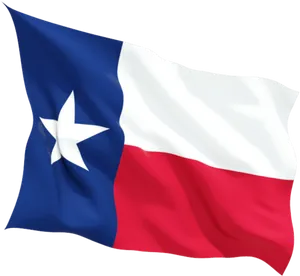 Texas State Flag Waving PNG Image